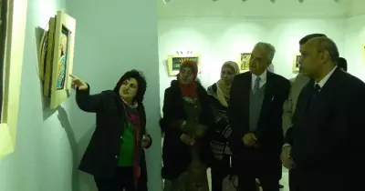 افتتاح معرض «بدايات» في كلية التربية الفنية جامعة المنيا