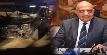 إصابة وزير الكهرباء.. فيديو حادث طريق الإسكندرية الصحراوي