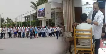 ماراثون جري ومسح سمعي لطلاب جامعة قناة السويس «صور»