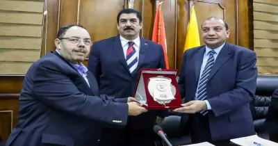 جامعة بني سويف تكرم 4 عمداء سابقين