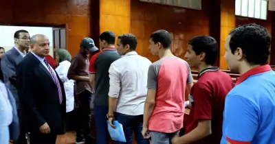 انطلاق الكشف الطبي على الطلاب الجدد بجامعة بني سويف
