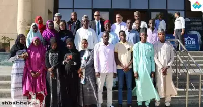 بالصور.. جامعة النهضة تستقبل أول وفد من طلاب نيجيريا للدراسة بها