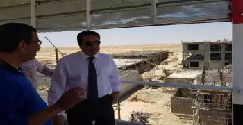 وزير التعليم العالى يتفقد منشآت جامعة العلمين الدولية للعلوم والتكنولوجيا