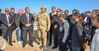 طلاب جامعة السويس في زيارة لهضبة الجلالة