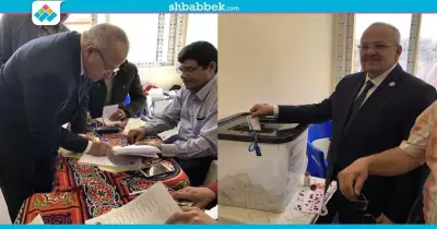 رئيس جامعة القاهرة ينتخب في الشيخ زايد: «صوتي واجب وطني»