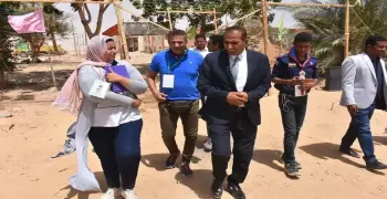 رئيس جامعة أسوان يتفقد منافسات أسبوع الأسر الطلابية (صور)