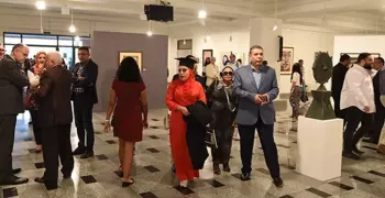 افتتاح أول معرض للفن التشكيلي المصري بالجامعة الألمانية
