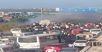 حادث طريق مصر إسكندرية الصحراوي المأسوي.. (فيديو وصور)