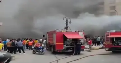 حريق مطعم كرم الشام في الإسكندرية.. فيديو مرعب وخسائر فادحة