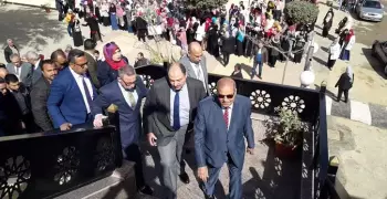 بتكلفة 10 ملايين جنيه.. رئيس جامعة الأزهر يفتتح أعمال التطوير بفرع البنات (صور)
