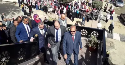 بتكلفة 10 ملايين جنيه.. رئيس جامعة الأزهر يفتتح أعمال التطوير بفرع البنات (صور)