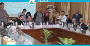 طلاب بنها يعرضون خطة لتطوير التعليم على مجلس الجامعة