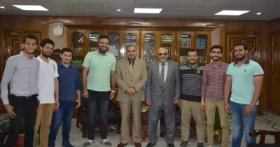 رئيس جامعة الأزهر يستقبل أصحاب مبادرة «بلانتولوجي» لتدريب طلاب كلية الزراعة