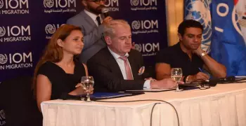 نيللي كريم وآسر ياسين سفراء نوايا حسنة لمنظمة الهجرة الدولية