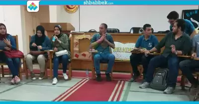 الاتحاد المصري لطلاب الصيدلة بجامعة دمنهور يستضيف الروائي محمود حافظ