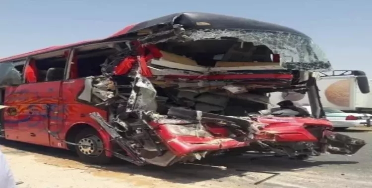  أول فيديو لحادث أتوبيس المعتمرين المصريين بالسعودية 