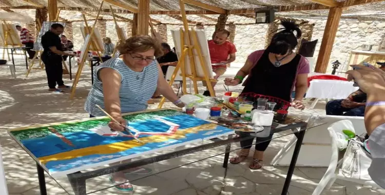  «ارسم للسلام».. كرنفال عربي لتنشيط السياحة الفنية في دهب (صور) 