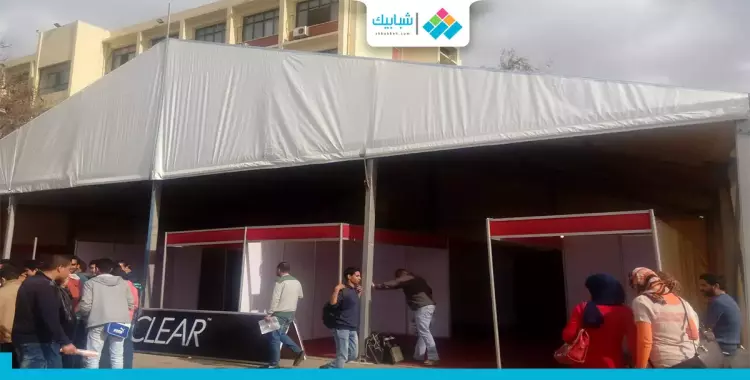  استعدادات جامعة عين شمس للملتقى التسويقي (صور) 