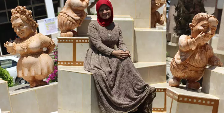  الطالبة مي محمد تعيد فنانين من الزمن الجميل في مشروع تخرجها 