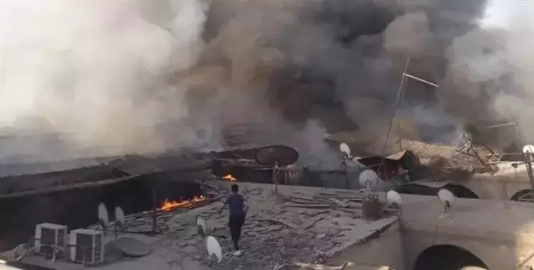  اندلاع حريق في منطقة العتبة.. و 10 سيارات إسعاف تسيطر عليه (صور) 