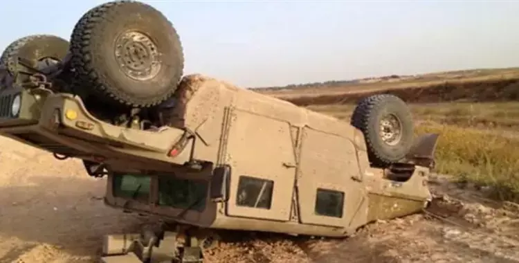  انقلاب سيارة عسكرية بالوادي الجديد وإصابة 4 جنود 