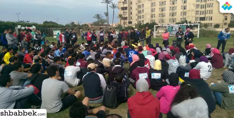  بالصور.. يوم رياضي لطلاب جامعة الإسكندرية على أنغام المهرجات الشعبية 