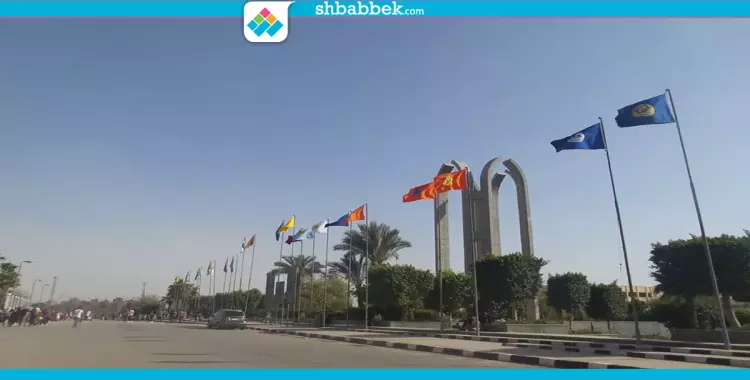  بـ«تغيير الأعلام».. جامعة حلوان تستعد لاستقبال وزيرا التعليم العالي والصحة (صور) 
