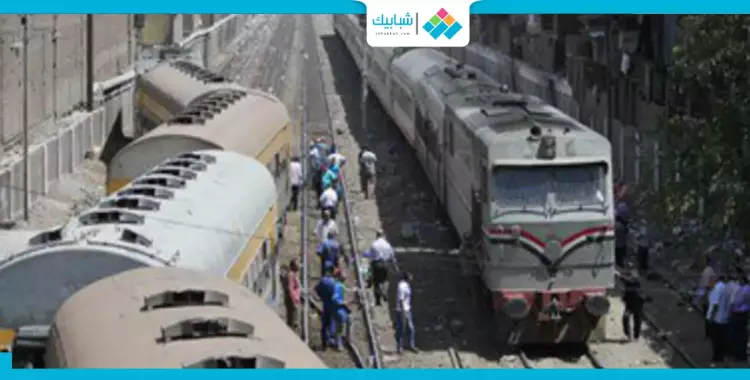  توقف قطارات أسوان - القاهرة بعد خروج عربة عن القضبان 