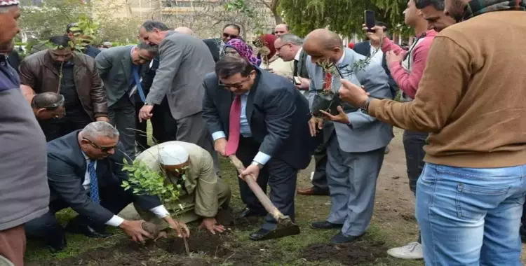  جامعة الزقازيق تشارك في مبادرة زراعة مليون شجرة مثمرة (صور) 