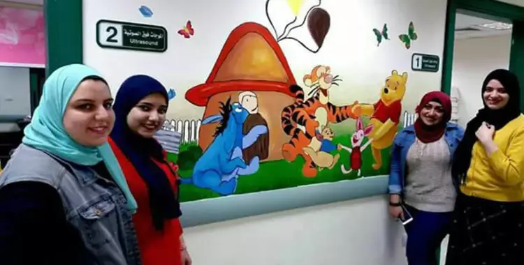  حملة تجميل في مستشفى الأطفال بجامعة عين شمس 