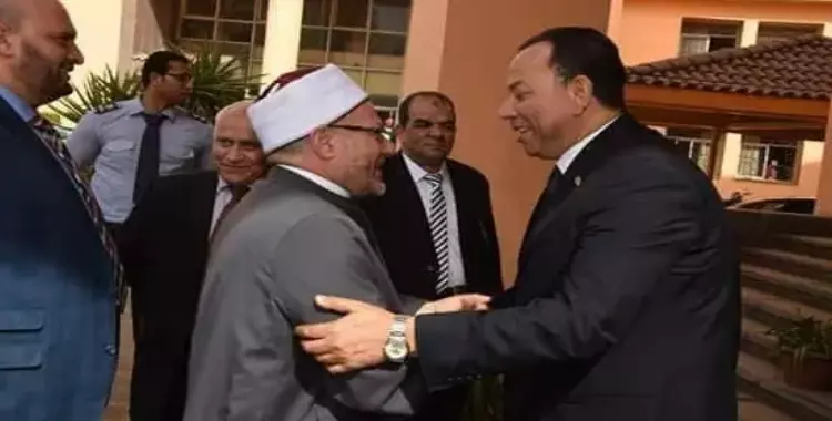  رئيس جامعة المنوفية يستقبل مفتي الديار المصرية 