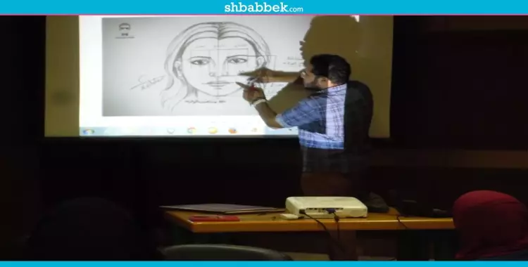  سفارة المعرفة تعلم رسم البورترية لطلاب جامعة القاهرة (صور) 