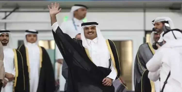  شاهد رد فعل أمير قطر خلال عزف نشيد السعودية والبحرين بنهائي «خليجي 24» 