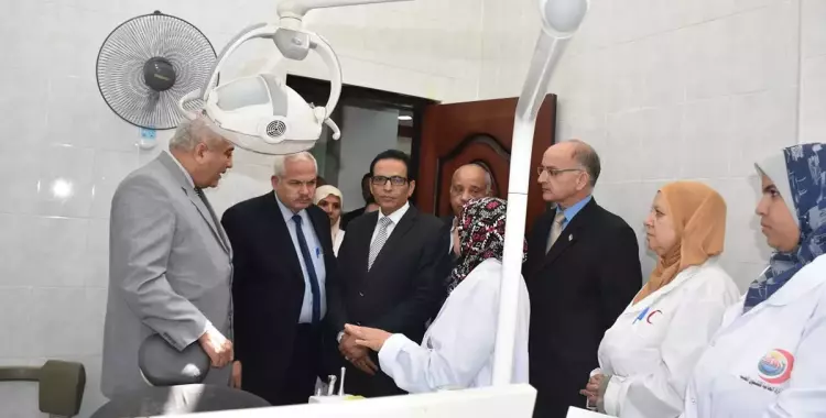  صور| افتتاح مبنى الإدارة الطبية الجديد بجامعة مدينة السادات 