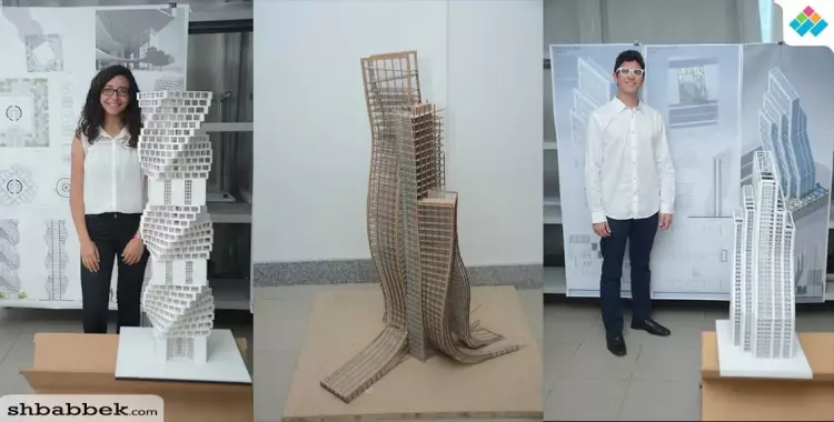  طلاب الجامعة الألمانية يبدعون في تصميم 39 مجسما لأبراج سكنية وتجارية 