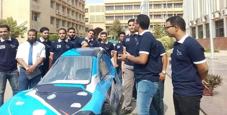  طلاب هندسة الزقازيق ينجحون في تصنيع سيارة كهربائية 