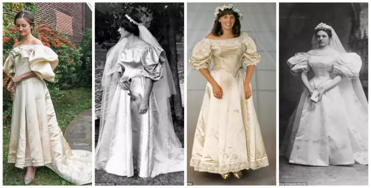  عائلة بنفس فستان الزفاف لمدة 120 عاما 
