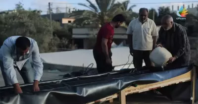 فلسطيني يخترع «مقطر شمسي» لحل أزمة المياة في قطاع غزة (فيديو)