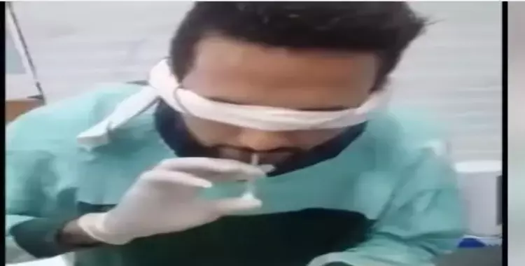  فيديو الطفل ورهان الكانيولا لممرض معصوب العينين 