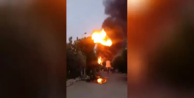  فيديو حريق مصنع الكيماويات بمدينة السادات 