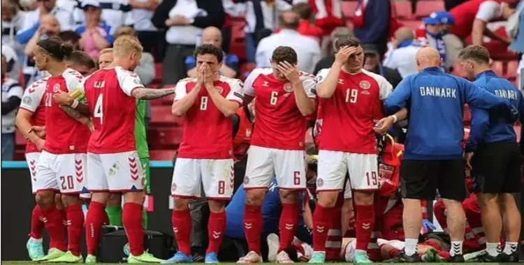  فيديو لحظة سقوط كريستيان إيريكسن في مباراة الدنمارك وفنلندا 