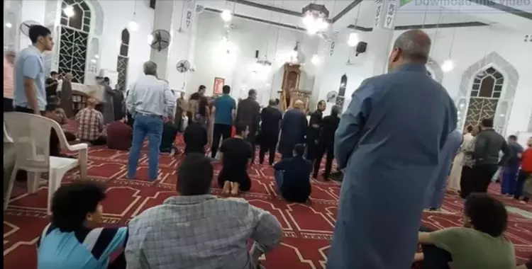  فيديو مسجد المراغي بحلوان ورد الأوقاف على قطع الصلاة في التراويح 