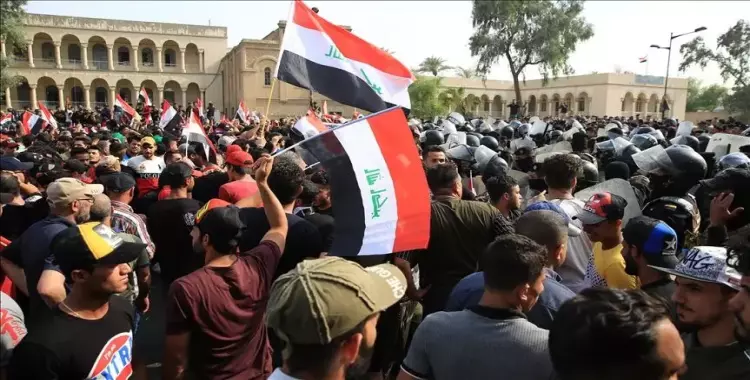  مظاهرات العراق واحتجاجات ساحة التحرير في بغداد 
