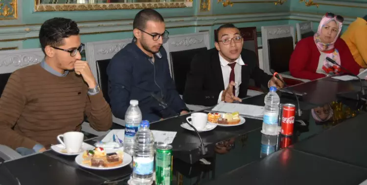  محمد طه ممثلا لطلاب ذوي الاحتياجات الخاصة في اتحاد جامعة عين شمس 