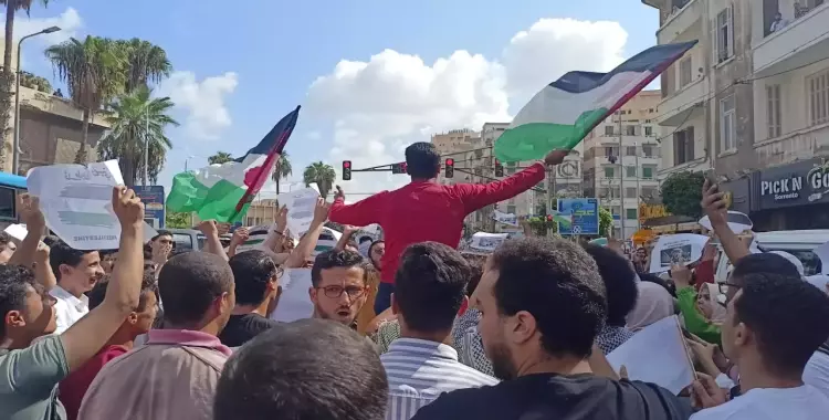  مظاهرات اليوم في الإسكندرية 2023 لدعم غزة وفلسطين ضد إسرائيل (فيديو) 
