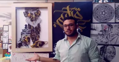 يرسم لوحاته بالورق.. هكذا تمرد طالب جامعة القاهرة على تنسيق الثانوية